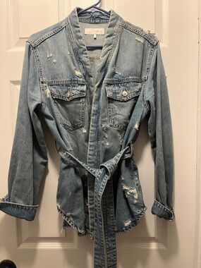 Zara women’s small kimono denim jacket